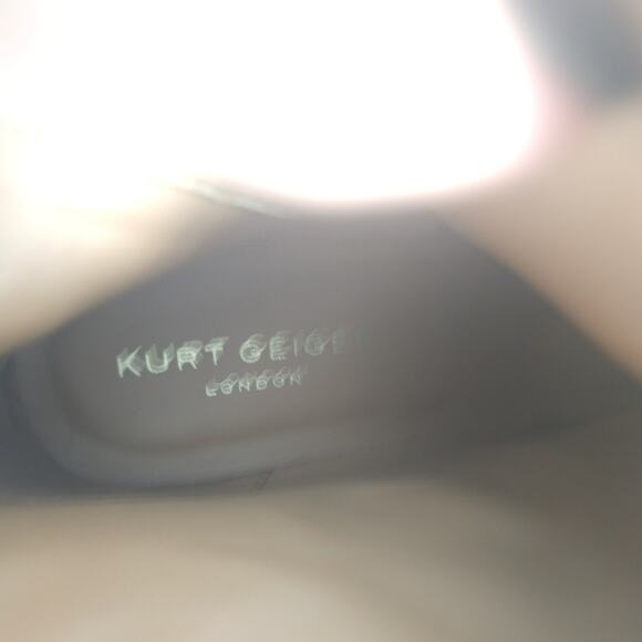 Kurt Geiger Chelsea Square Toe Bootie Brown Leather Ankle Block Heel Size 41 - Picture 6 of 15